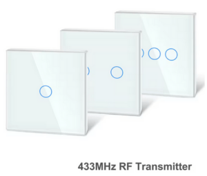 Egyes - Kiegészítő rádiófrekvenciás üvegelőlapú érintőkapcsoló